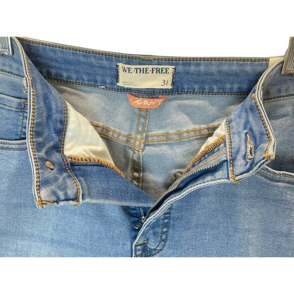 Vintage Free People We The Free Curvy High Rise Super Skinny Jeans Size 31 x 28 - Picture 6 of 10